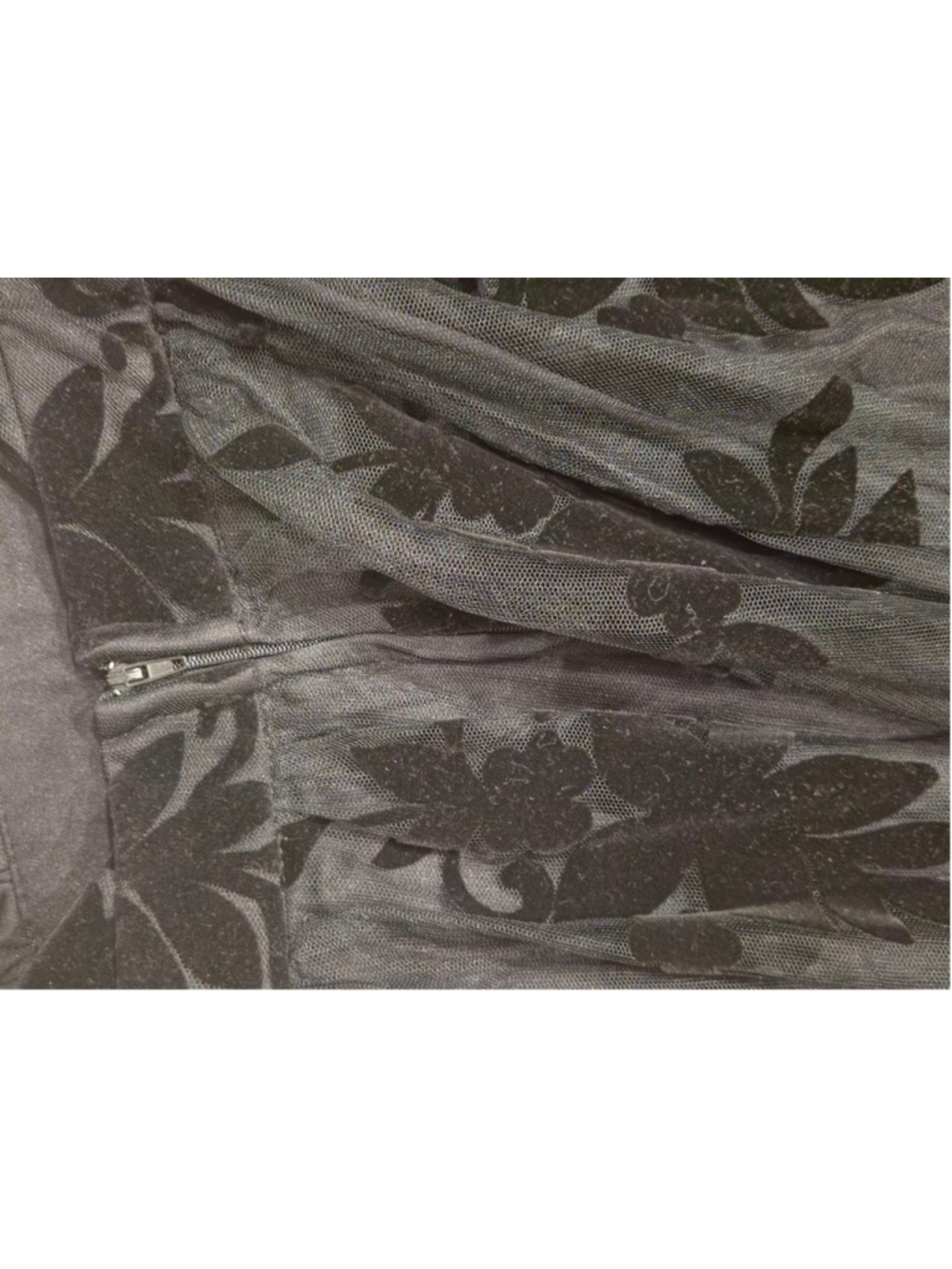 Women's Windsor Black Floral Mesh Maxi Dress size Small - Picture 12 of 16
